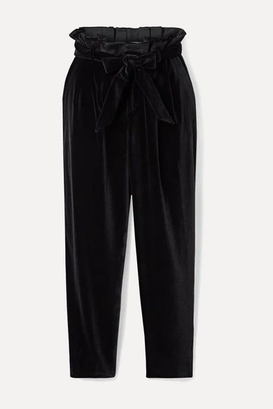 Farrel oversized belted velvet pants | NET-A-PORTER (US)