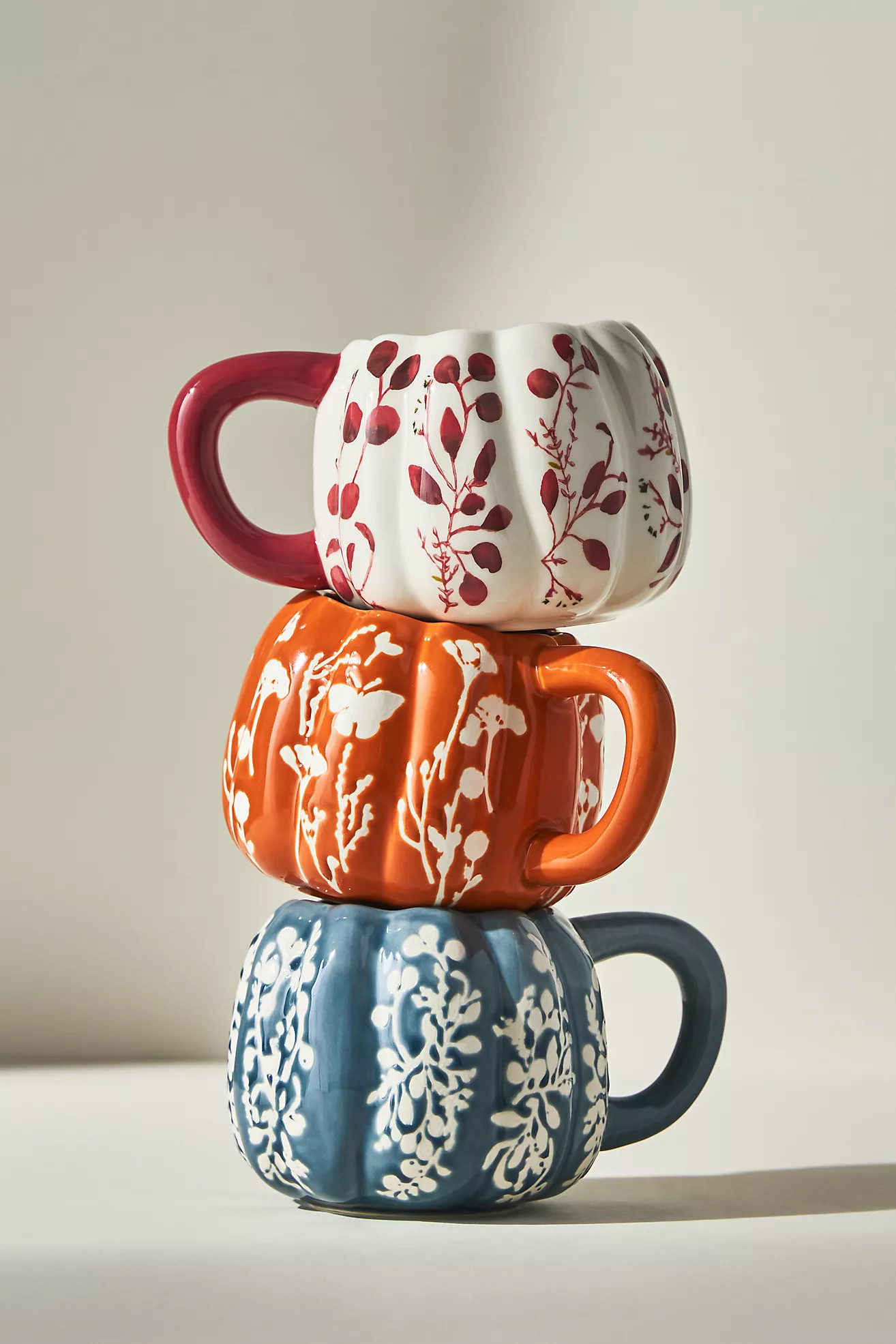 Floral Pumpkin Mug | Anthropologie (US)