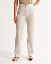 Curve Love Ultra High Rise 90s Straight Jean | Abercrombie & Fitch (US)