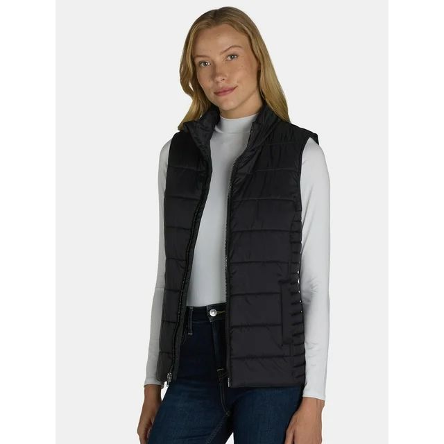 Time and Tru Women's and Women's Plus Puffer Vest, Sizes XS-3X - Walmart.com | Walmart (US)