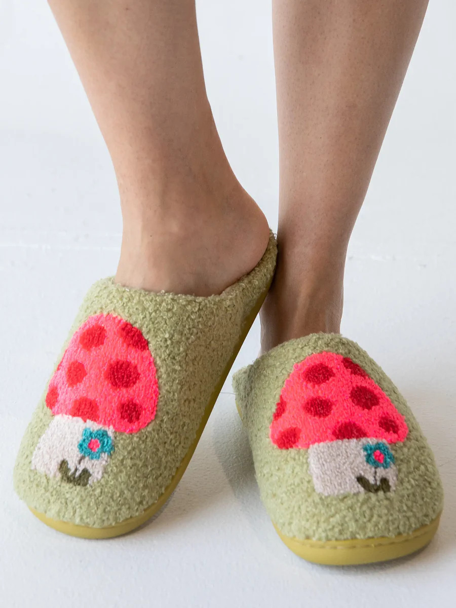 Icon Sherpa Slippers - Mushroom | Natural Life