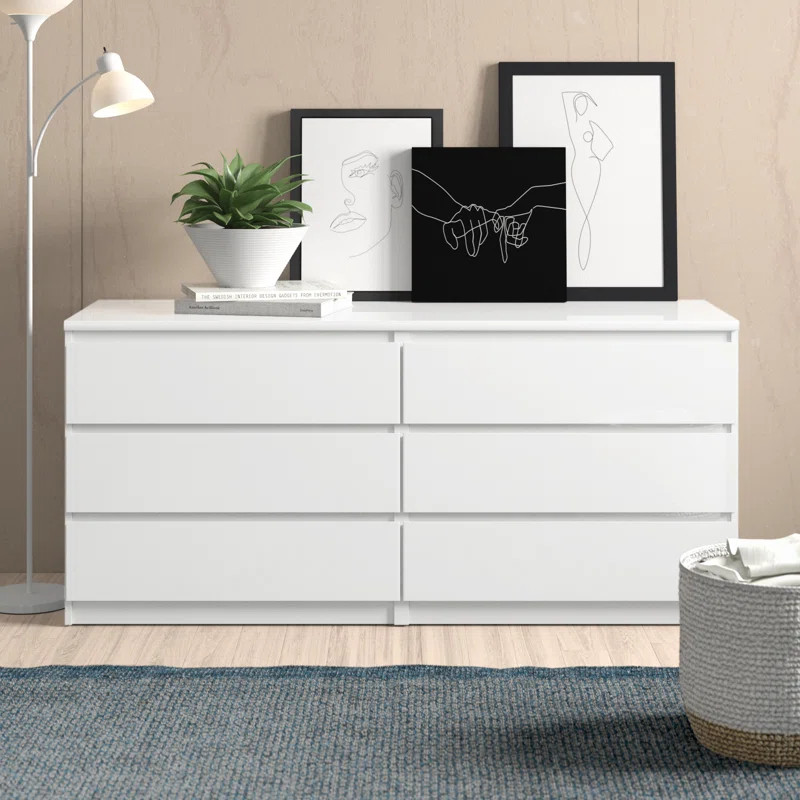 Kepner 6 Drawer 60.5" W Double Dresser | Wayfair North America