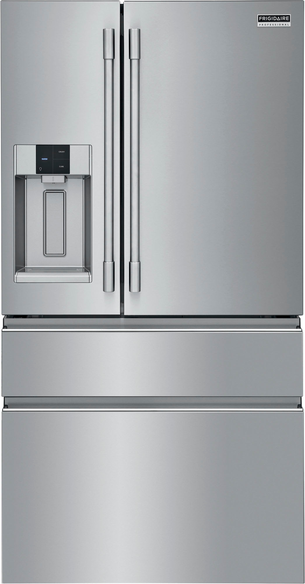 Frigidaire - Professional 21.4 Cu. Ft. 4-Door French Door Counter-Depth Refrigerator with Dual Ice Maker - Smudge Proof Stainless Steel | Best Buy U.S.