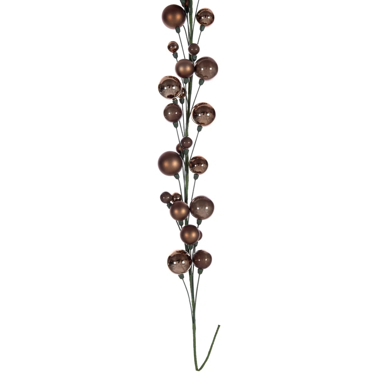 Vickerman 6' Mocha Ball Branch Garland. | Wayfair North America