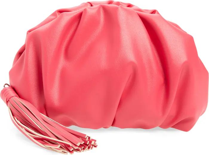Rebecca Minkoff Ruched Faux Leather Clutch | Nordstrom | Nordstrom