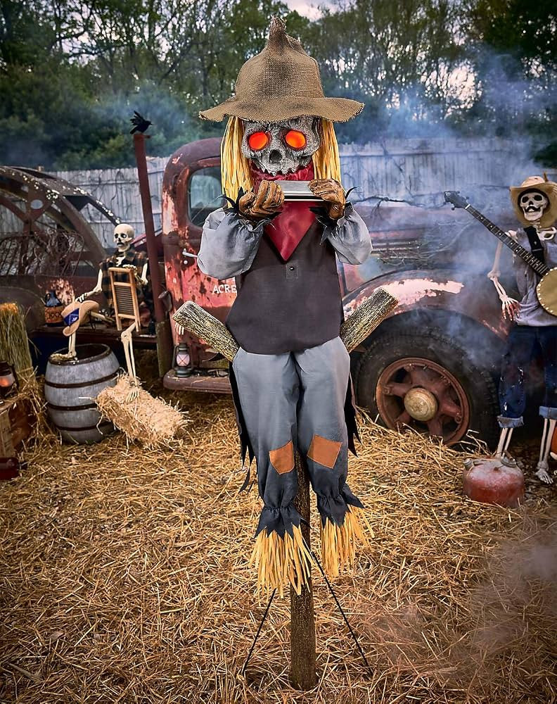 Spirit Halloween 5 Ft 8 In Harmonica Hank Animatronic, Animated Prop, Multicolor | Amazon (US)