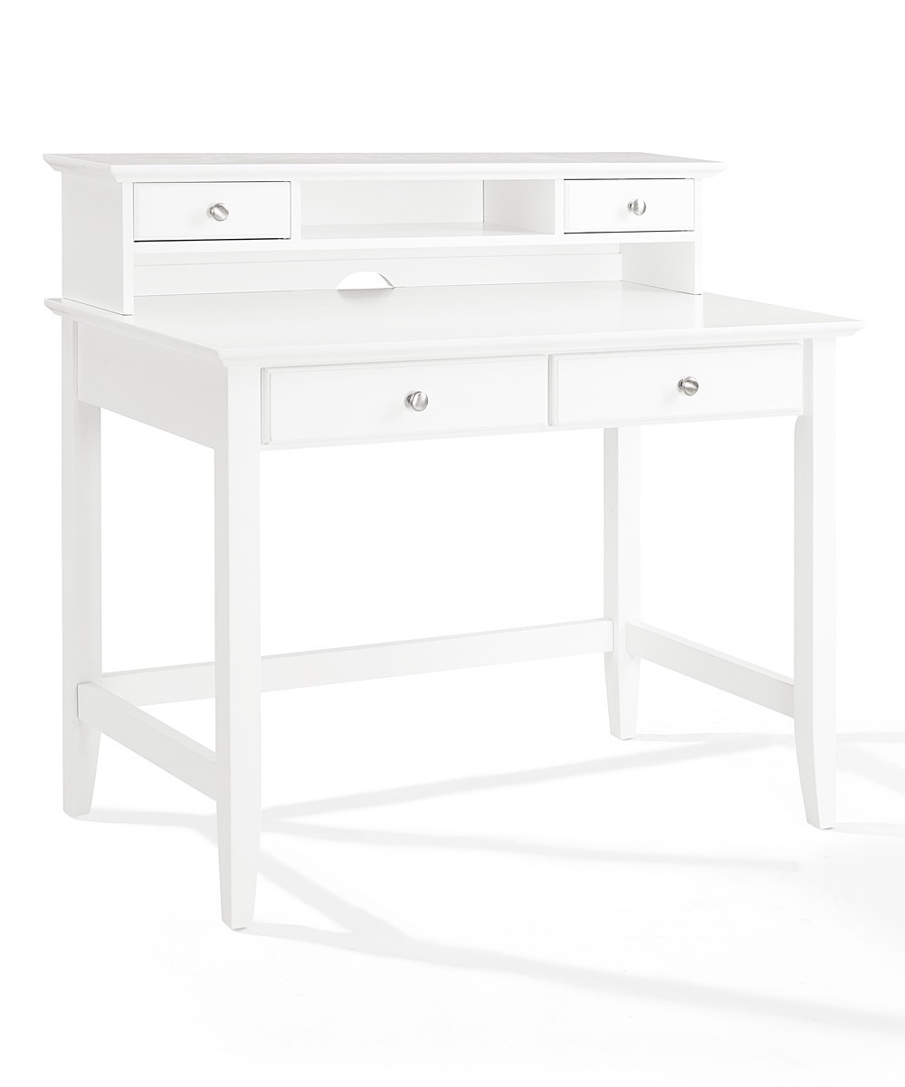 White Campbell Writing Desk & Hutch | zulily