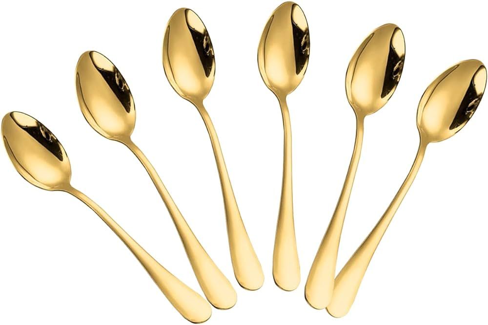 Demitasse Espresso Spoons, Mini Coffee Spoon, Stainless Steel Small Spoons for Dessert, Tea,Set o... | Amazon (US)