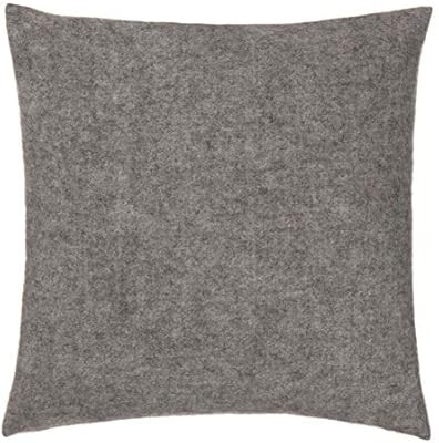 URBANARA Throw Pillow Cover FYN 20x20 Grey/Natural - Virgin Scandinavian Wool/Linen Back Euro ... | Amazon (US)