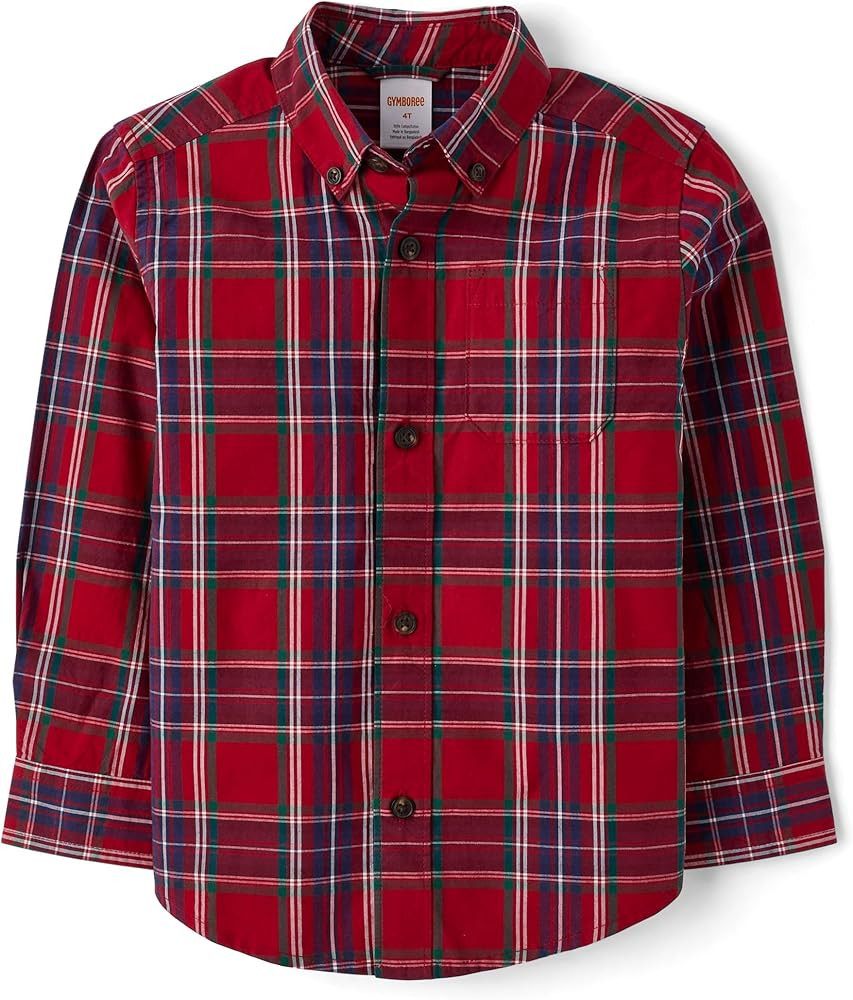 Gymboree,and Toddler Long Sleeve Plaid Button Up Shirts | Amazon (US)