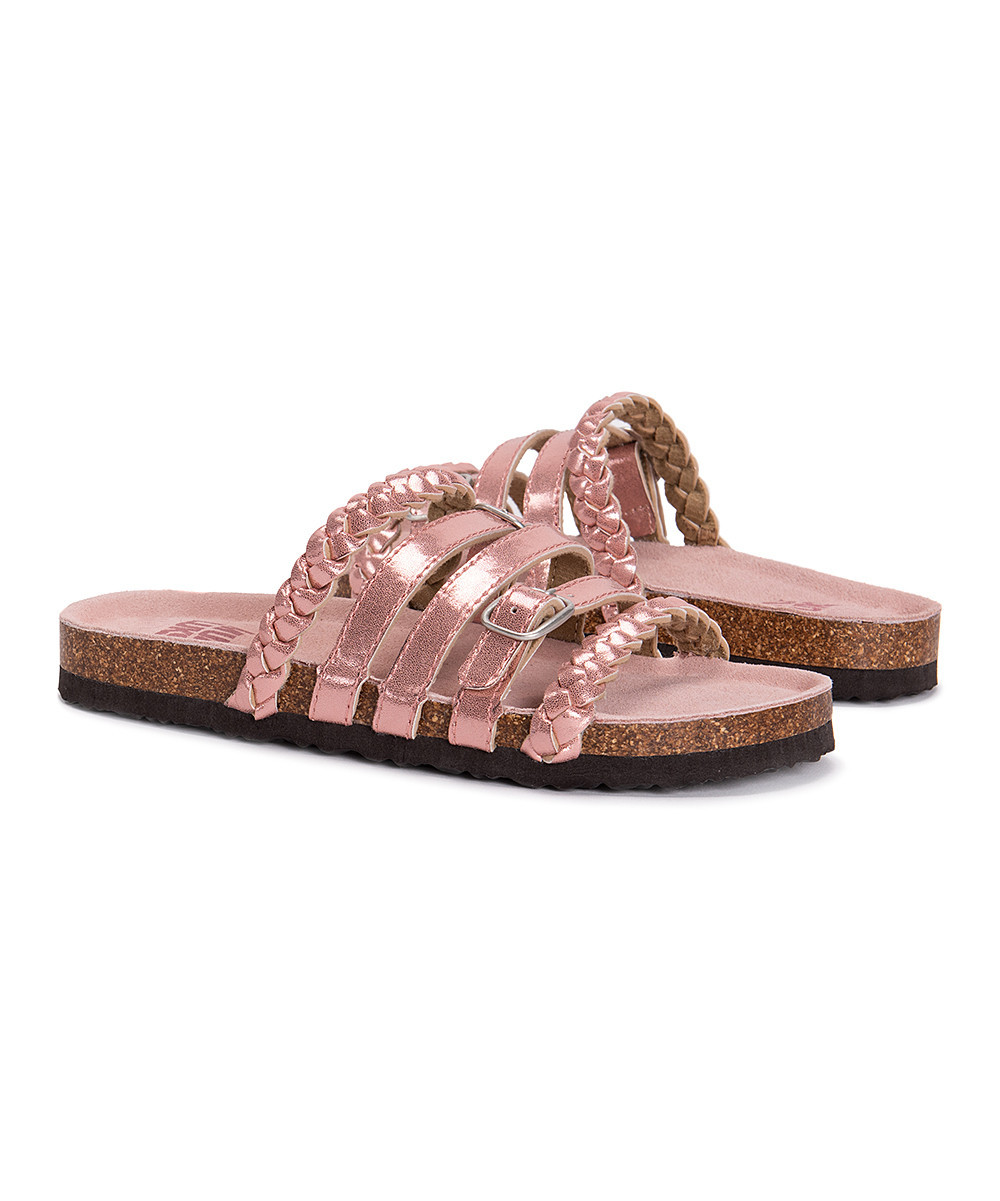 Muk Luks Women's Sandals Pink - Pink Terri Terra Turf Slide - Women | Zulily