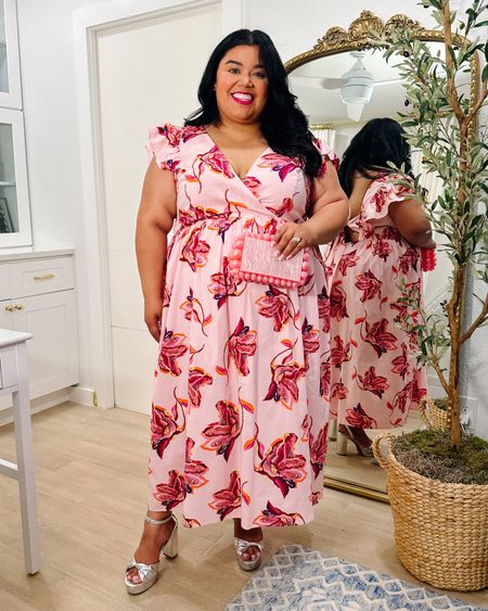 Smiles and Pearls is wearing a floral dress from Walmart in the size 18 and silver platform heels in a size 9. The heels are wide width friendly. Platform heels, floral dress, summer dress, wedding guest dress, wedding guest outfit, graduation dress, plus size dress, plus size outfit 

#LTKsalealert #LTKunder50 #LTKcurves