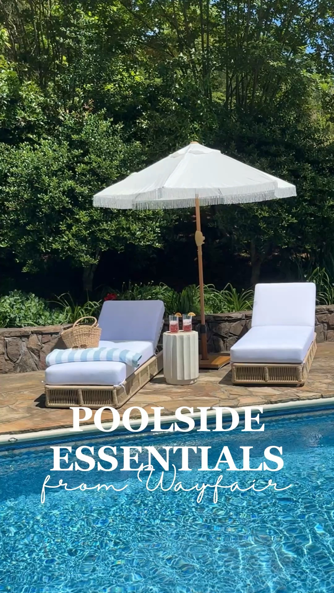 #ad Here are some of my poolside essentials from @Wayfair ! ☀️From front porch decor to poolside essentials, Wayfair has so many of my favorites to make your space feel cozy & ready for hosting this summer! The Hot Summer Sale is happening now, so grab all of my favorites on sale while you can!  #Wayfair #WayfairPartner

#LTKHome #LTKSaleAlert #LTKSeasonal