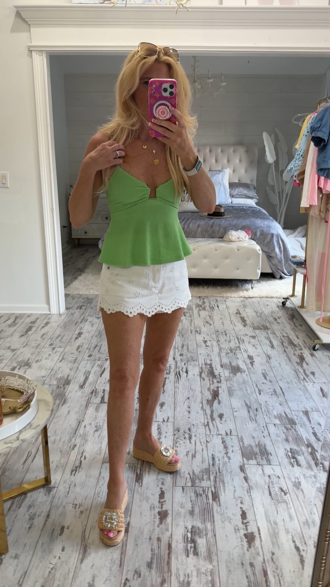 The cutest spring green top use my code KarenL35 for 35% off ￼

#LTKSpringSale #LTKootd #LTKgrwm