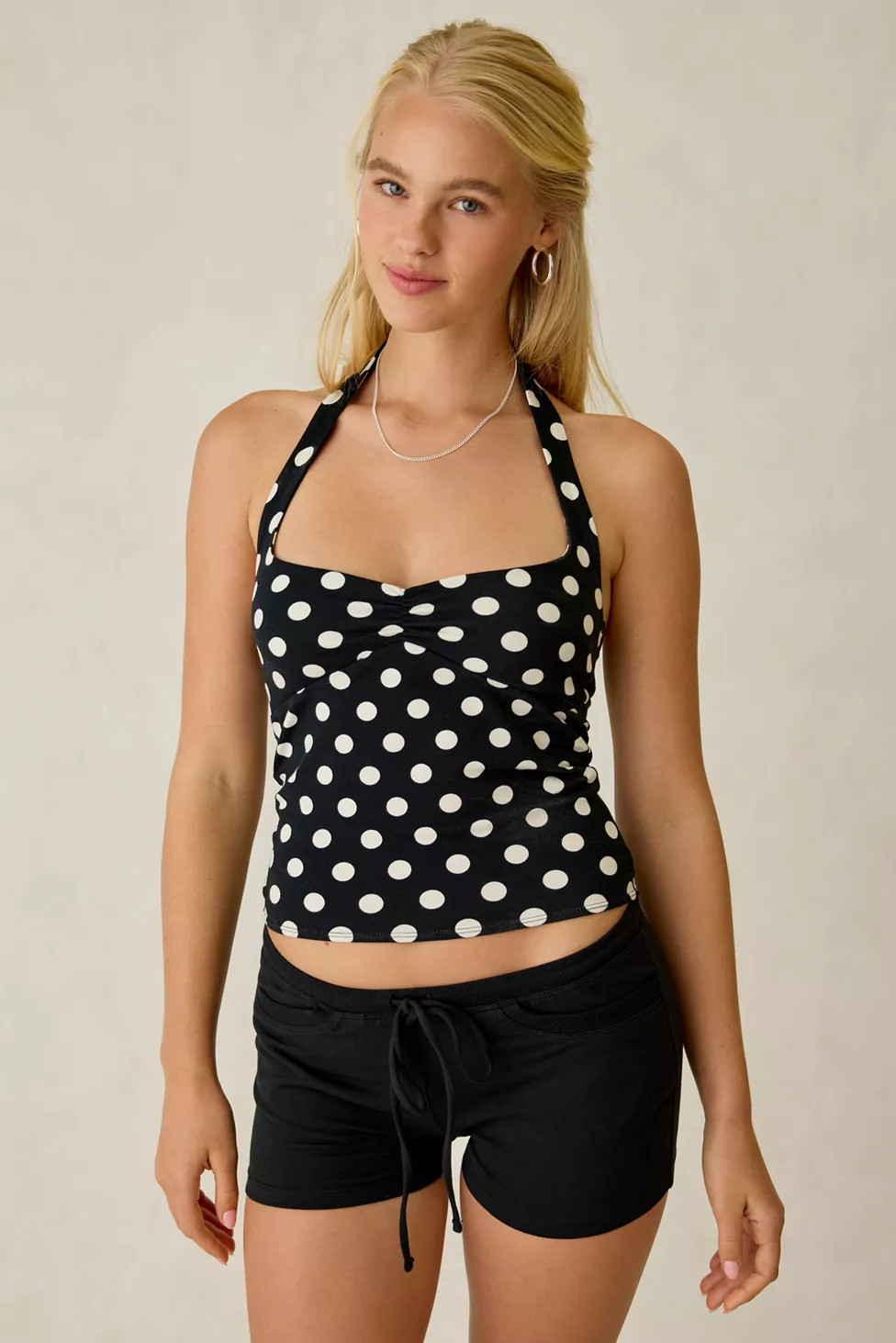 Out From Under Bec Pinch-Front Halter Cami | Urban Outfitters (US and RoW)