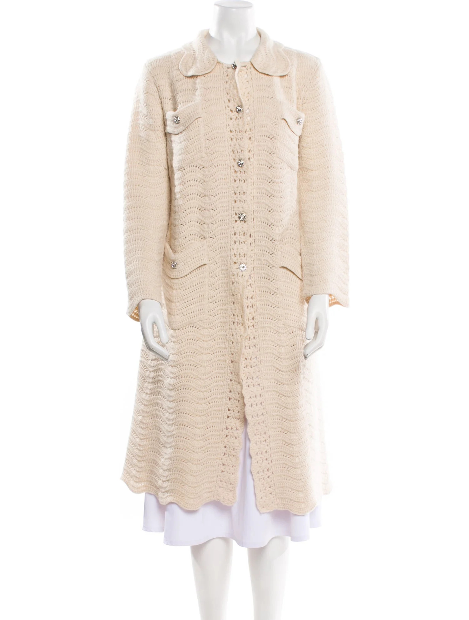 2019 Wool Faux Fur Coat | The RealReal