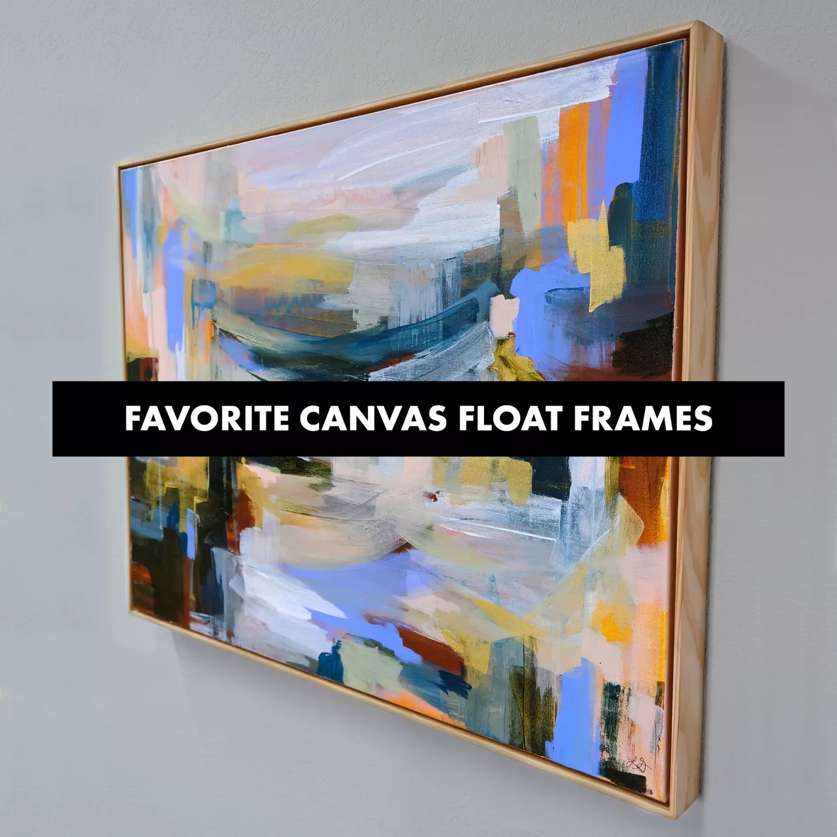 Pixy Canvas 16x20 inch Floater Frame for Canvas Paintings, Wood Panels,  Canvas Panels & Stretched Canvas