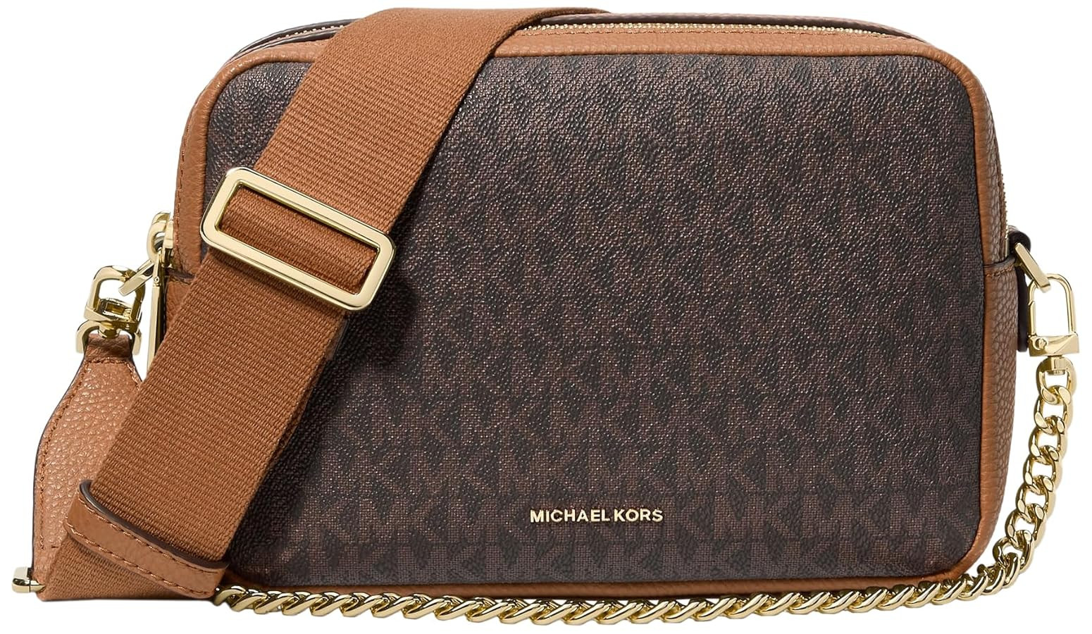 Michael Kors Bryant Medium Double Zip Chain Camera Crossbody Bag | Amazon (US)