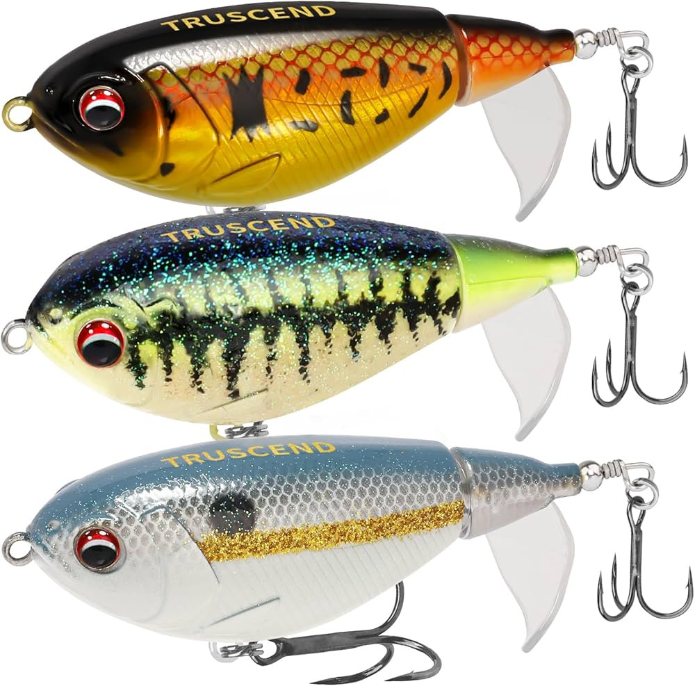 TRUSCEND Popobait Easy Catch Fishing Lures with BKK Hooks, Instant Startup, Longer Cast, Balanced... | Amazon (US)