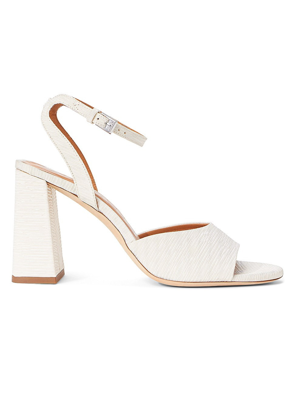 Women's Solange 100MM Block-Heel Sandals - White - Size 10.5 | Saks Fifth Avenue