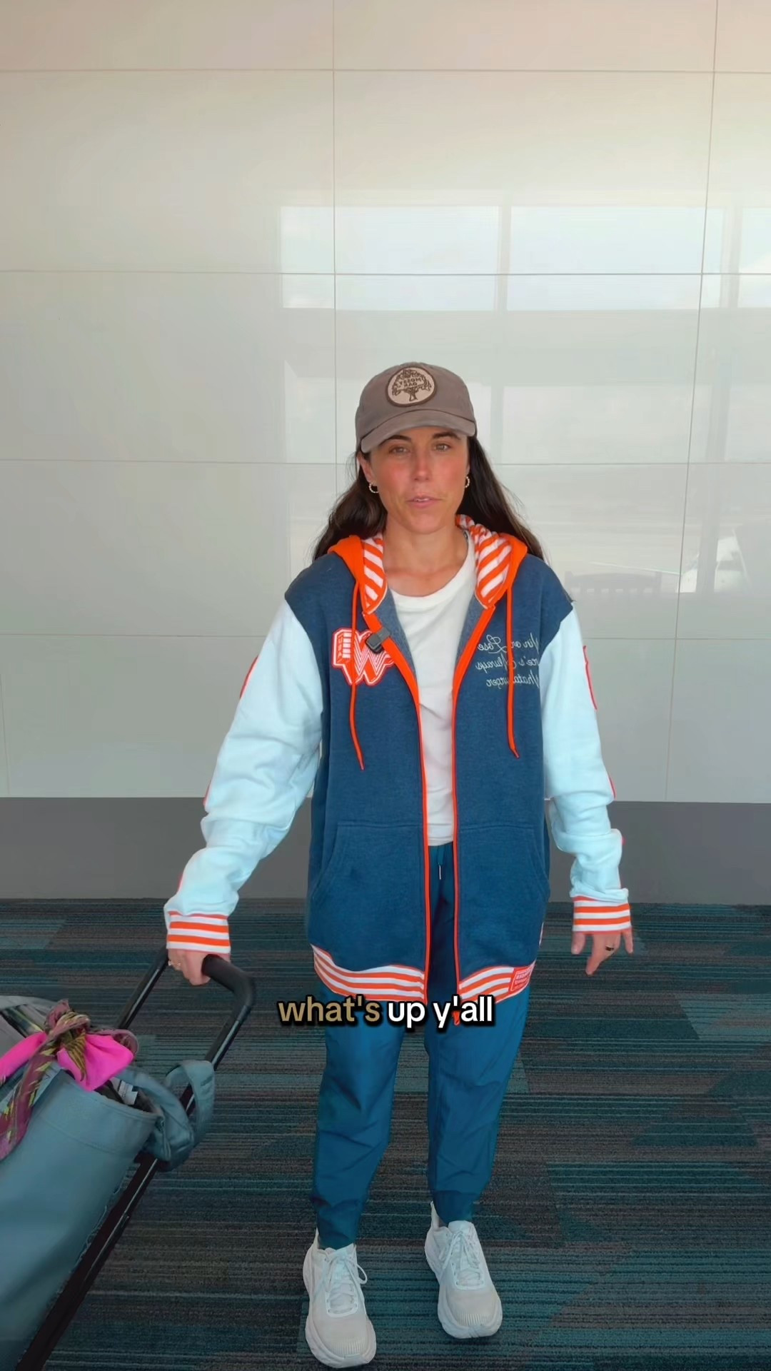 Going to San Antonio for a brand trips! Wearing my new jacket from Academy’s Whataburger line! 

Airport outfit | travel outfit | luggage

#LTKTravel