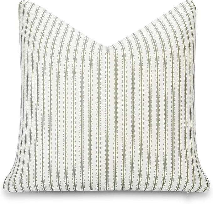 Crumbs Home Modern Farmhouse California Casual Indoor Outdoor Throw Pillow Cover, 22"x22" Water R... | Amazon (US)