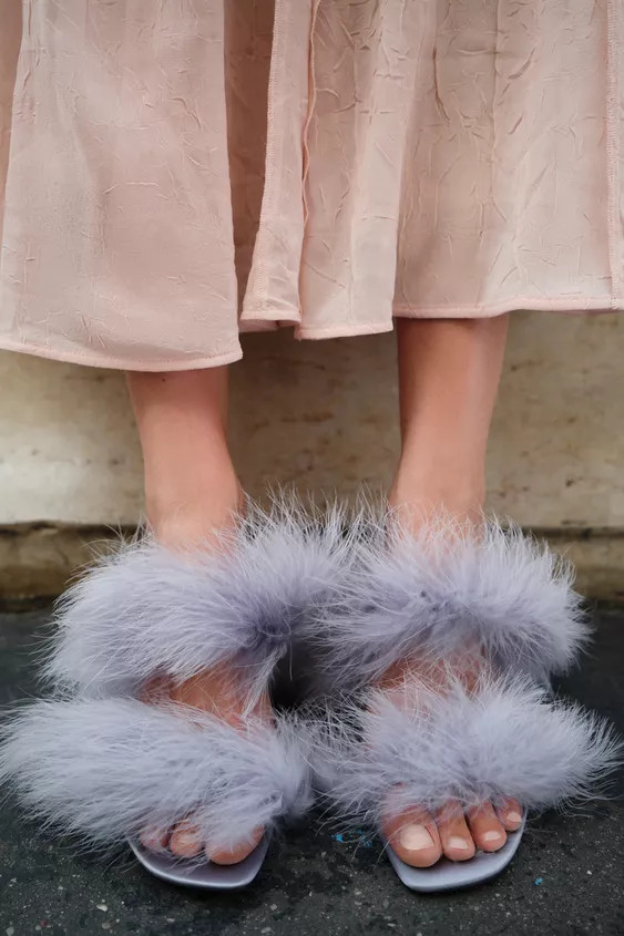 FEATHER HEELED SANDALS | Zara US