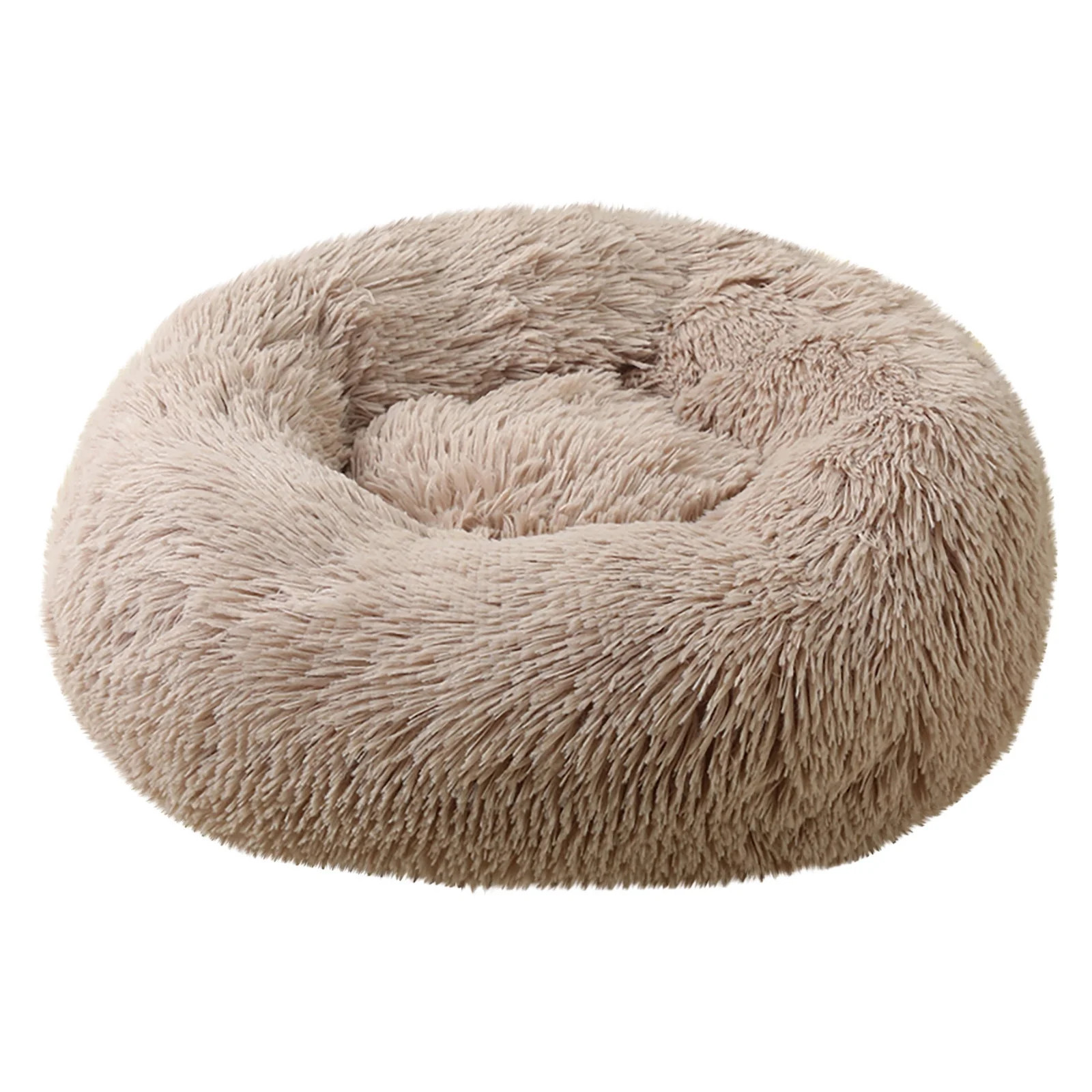 Darzheoy Calming Dog & Cat Bed, Anti-Anxiety Donut Cuddler Warming Cozy Soft Round Bed, Plush Cus... | Walmart (US)