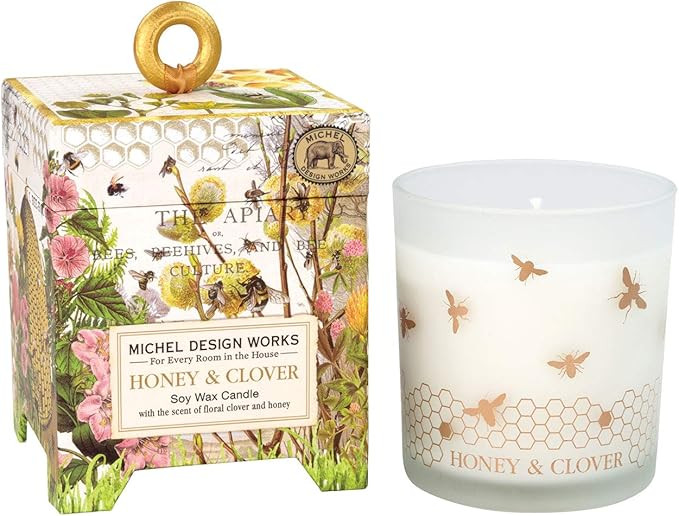 Michel Design Works 6.5 oz Soy Wax Candle, Honey & Clover | Amazon (US)
