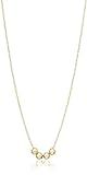 10K Gold Necklace with 3 Spacer Beads, 18 | Amazon (US)