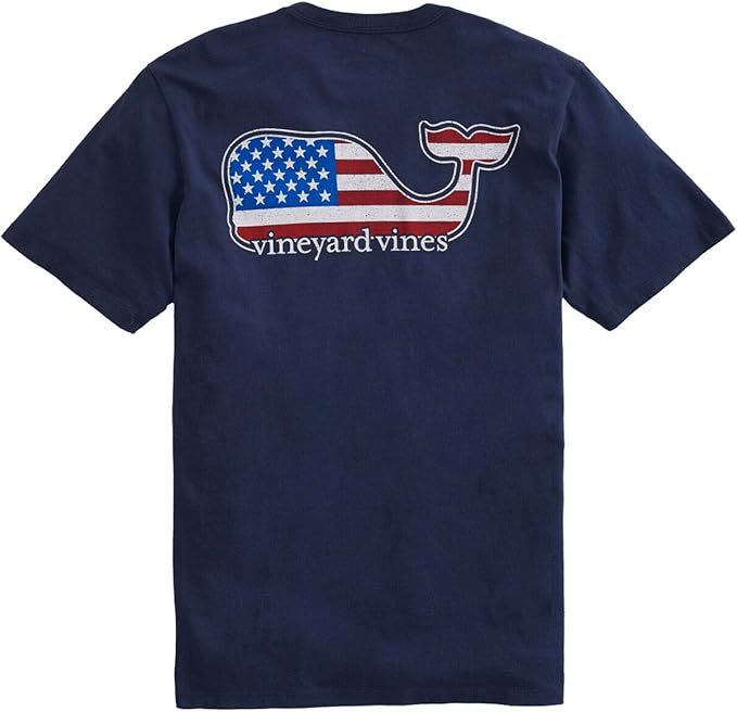 Vineyard Vines Men's Short-Sleeve Americana Whale Pocket T-Shirt | Amazon (US)