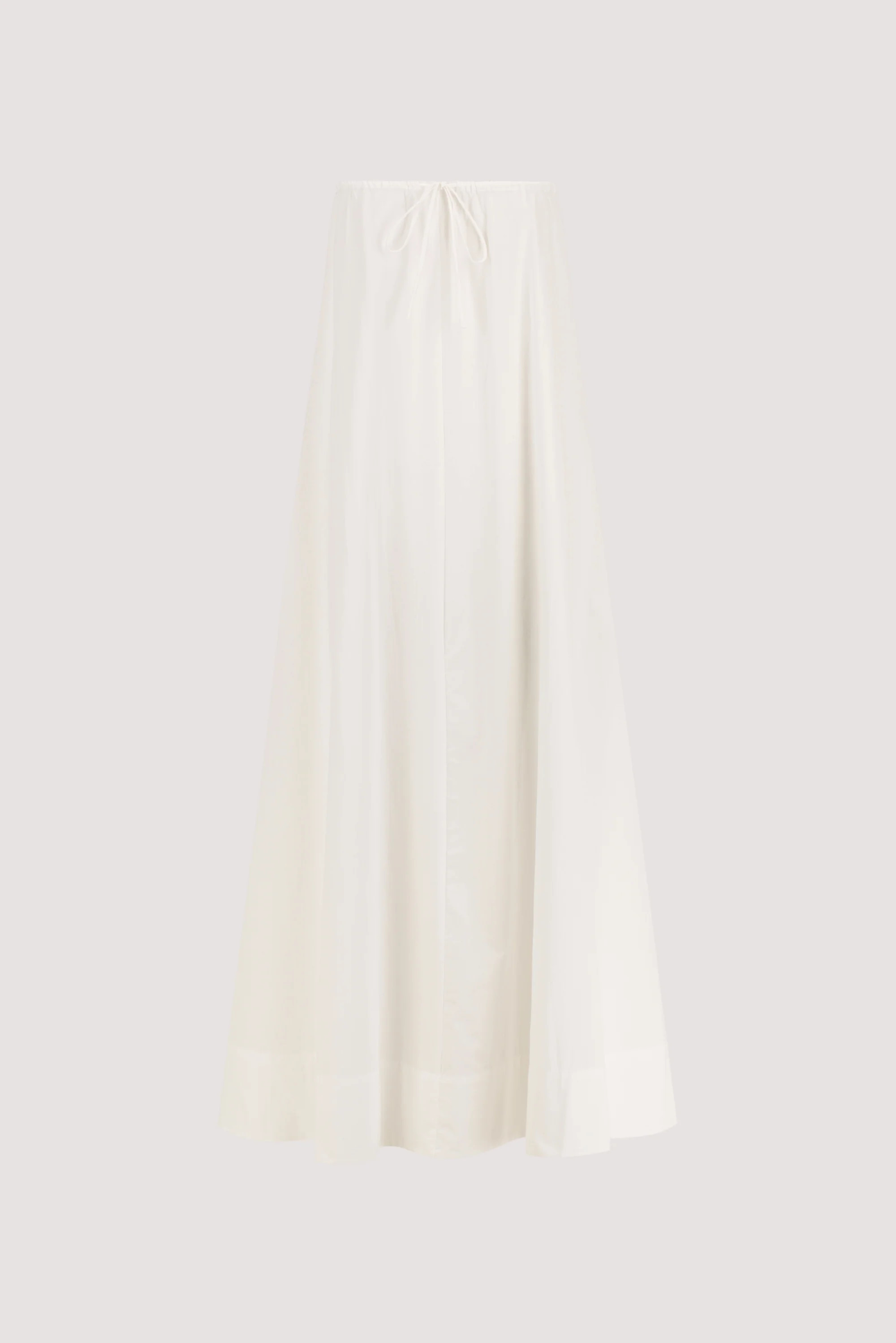 SOMMER WHITE STRAPLESS POPLIN DRESS | DISSH