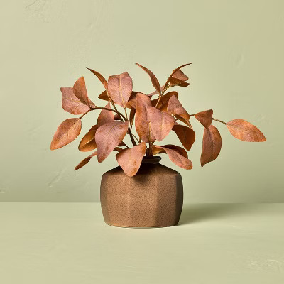 11" Rusted Eucalyptus Artificial Fall Arrangement - Hearth & Hand™ with Magnolia | Target