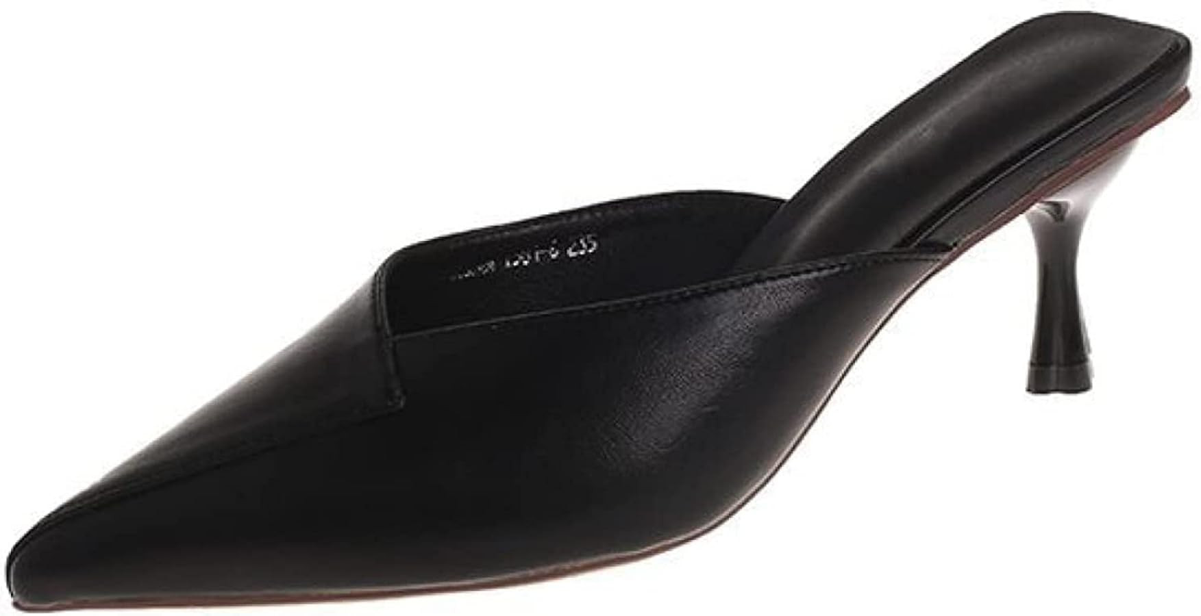 Womens Casual Classic Mules Backless Comfy Dress Slip On Kitten Heel PU Leather Dress Sandal Slip... | Amazon (CA)
