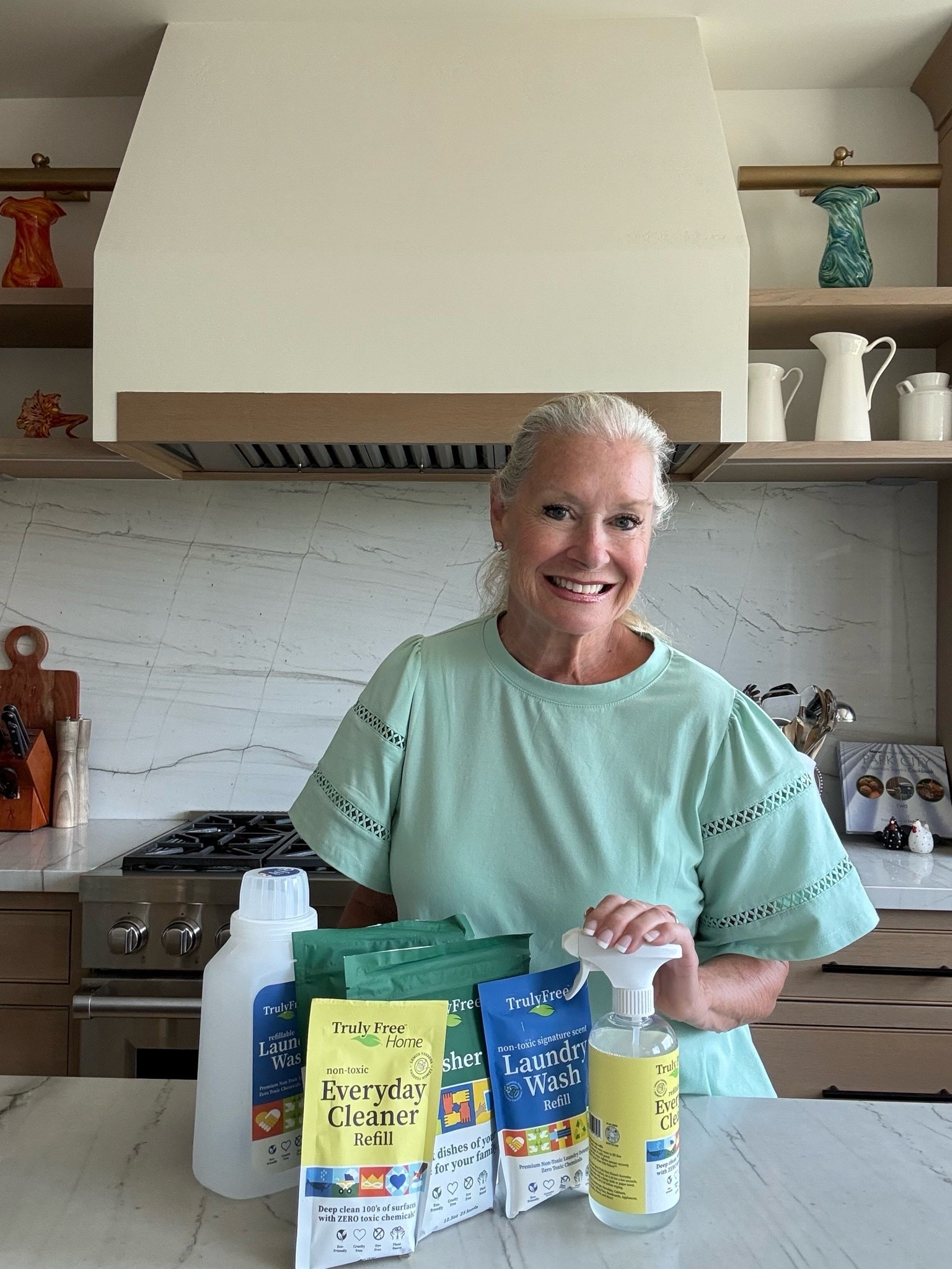Let me introduce you to Truly Free Home products that are plant based and non toxic!
I absolutely love them!