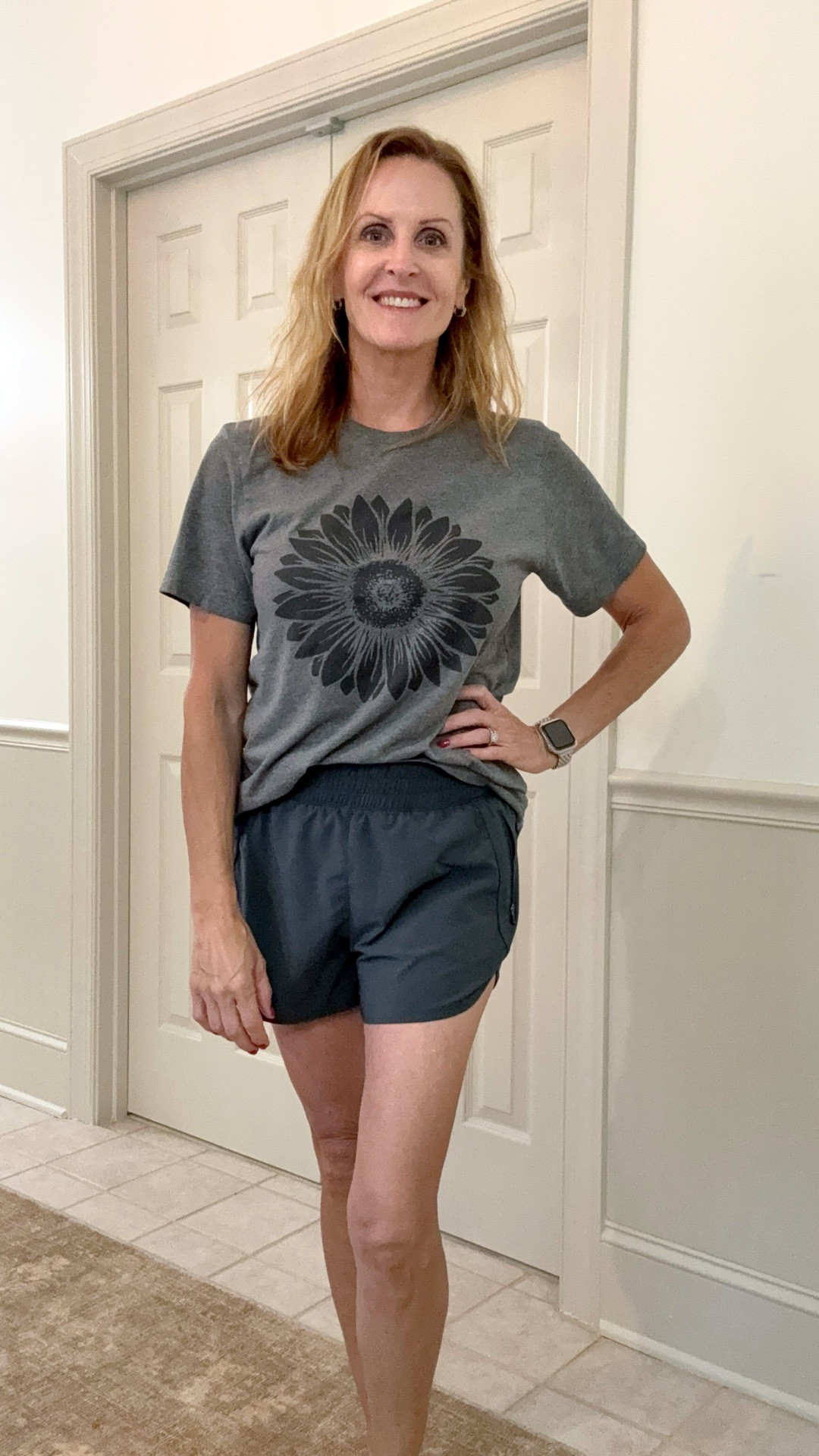 This t-shirt though 😀. I have had this for so many years and it still makes me smile when I wear it.  
Also, I like to wear it with these shorts.  They’re perfect for waking, running, hiking, etc. They come in several color choices. 
***I’m wearing a medium in the t-shirt and small in the shorts.

#LTKOver40 #LTKSeasonal #LTKActive