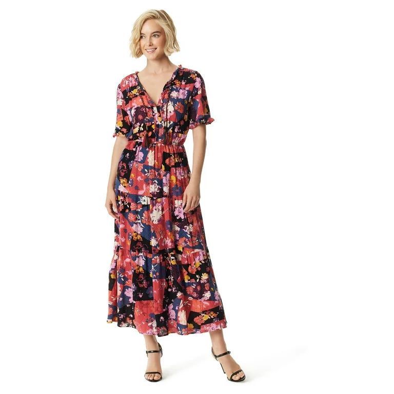 Jessica Simpson Women's and Women's Plus Phoebe Maxi Dress | Walmart (US)