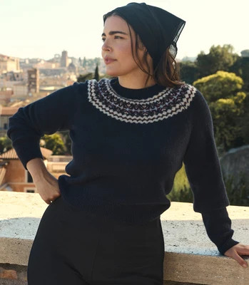 BONIFACE CASHMERE SWEATER -- NAVY | DOEN