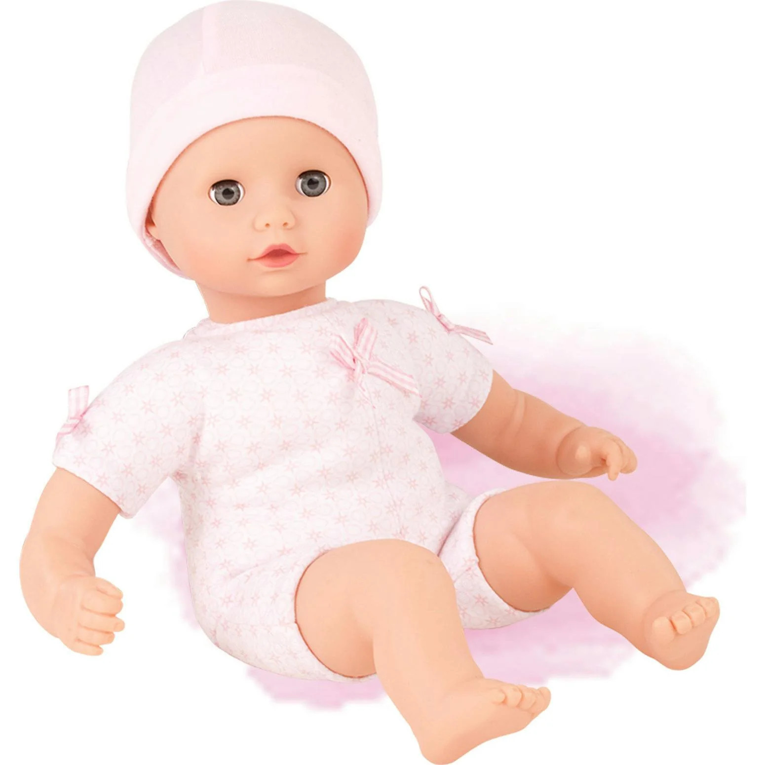 Muffin to Dress 13" Soft Body Baby Girl Doll with Blue Sleeping Eyes a | Maisonette
