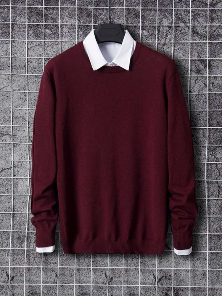 Color: Burgundy | SHEIN