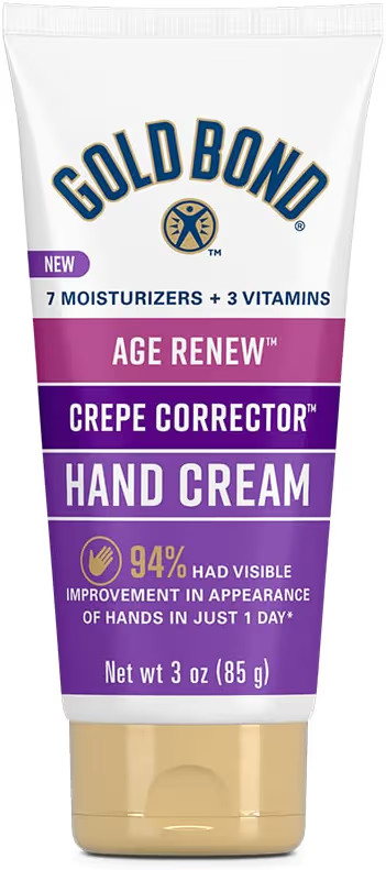 Gold Bond Age Renew Crepe Corrector Hand Cream, Replenishing & Smoothing Formula, 3 oz. | Amazon (US)