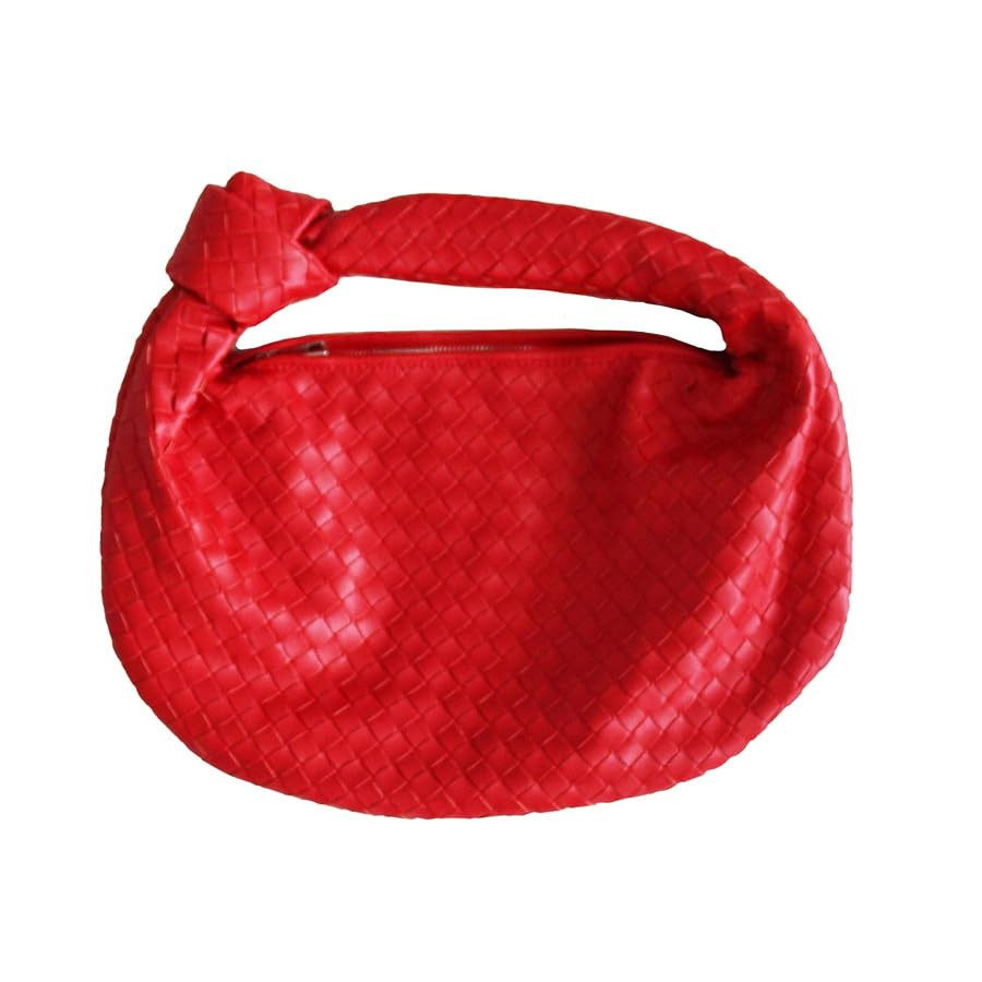 Marie Cherry Knotted Handbag - Stylish Woven Zippered Purse | Amazon (US)