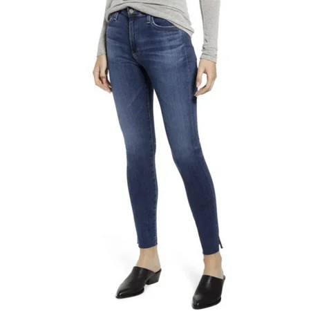 Ag The Farrah High Waist Ankle Skinny Jeans in Blue Size 28 | Walmart (US)