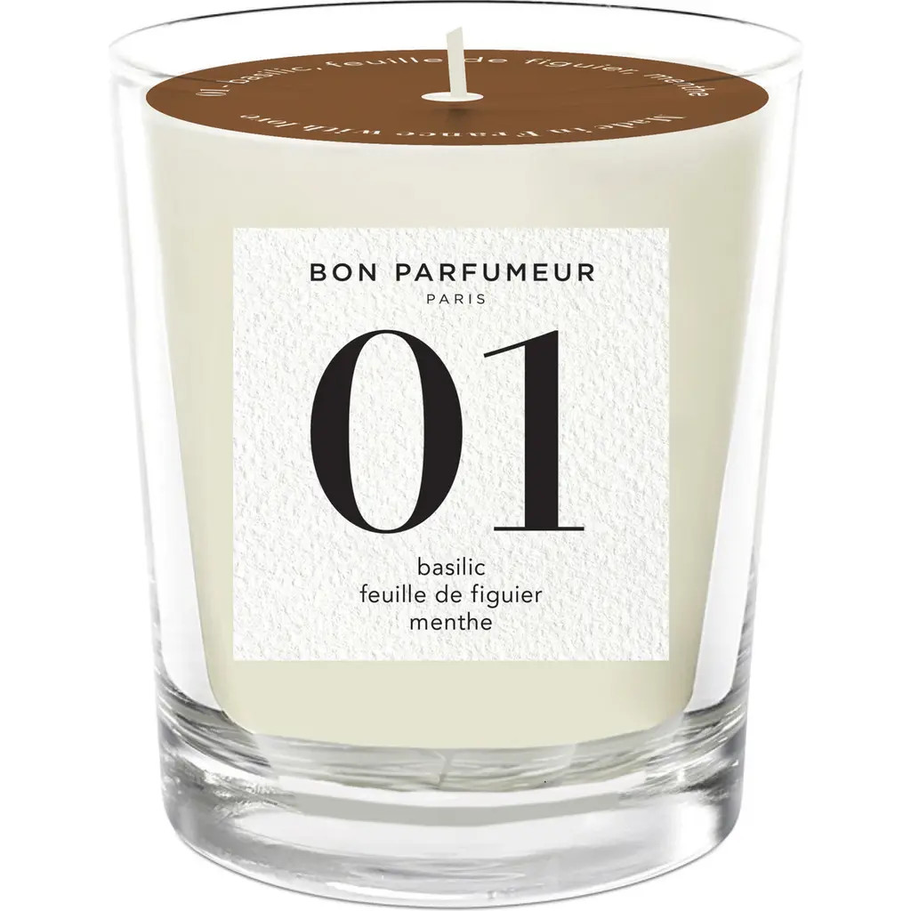 Bon Parfumeur Candle 01 Basil, Fig Leaves & Mint Scented Candle at Nordstrom, Size 6.3 Oz | Nordstrom