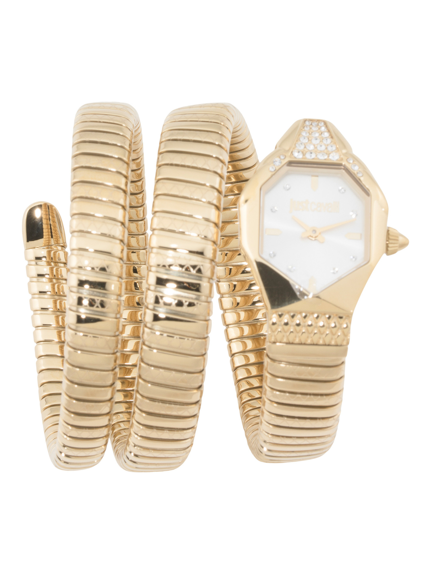 Women's Gold Snake Ambra Wrap Watch | TJ Maxx