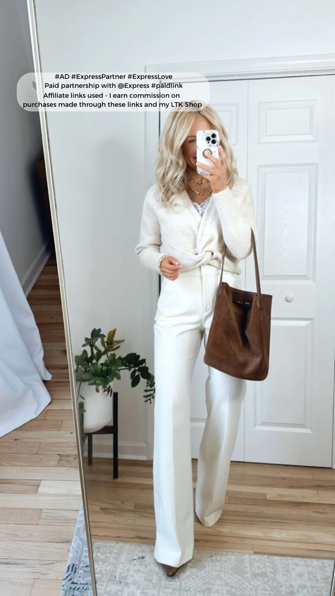 #ad #ExpressPartner #paidlink #ExpressLove
Paid partnership with @Express

This winter white outfit is so chic and stylish! Could be worn now and  transitioned into spring! Exact outfit linked, also linking a handful of new arrivals from Express!