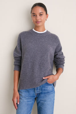 Shadow Gray Cashmere Henri Crewneck | Tuckernuck (US)