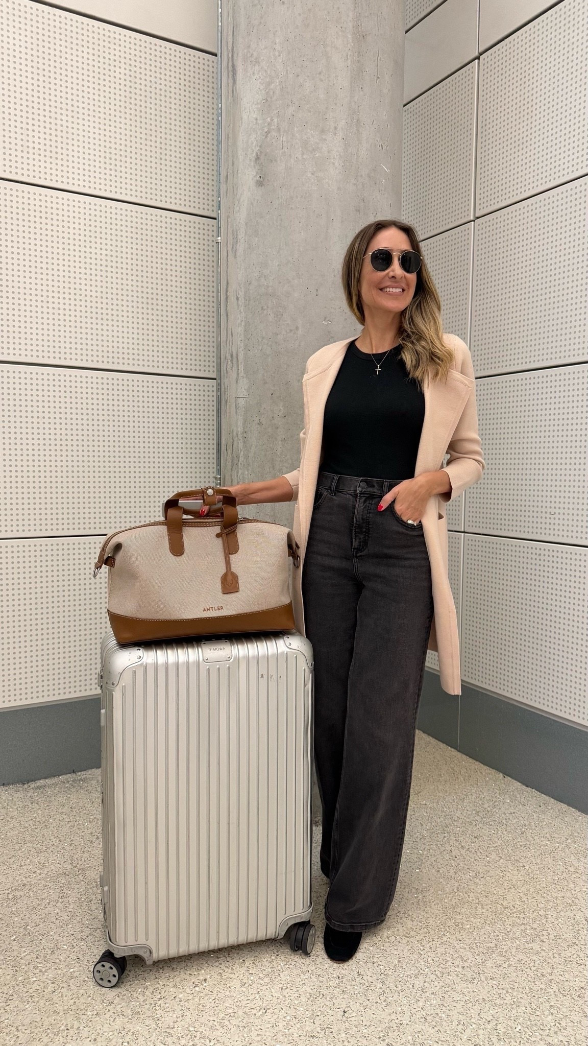Elegant, comfortable, and warm airport outfit that I’m in love with!
Fits true to size and I’m wearing size small
Travel outfit 
Fall outfits women

#LTKootd #LTKOver40 #LTKTravel