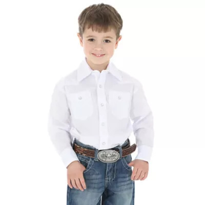 Wrangler Boys' Western Long-Sleeve Snap-Front Shirt | Tractor Supply