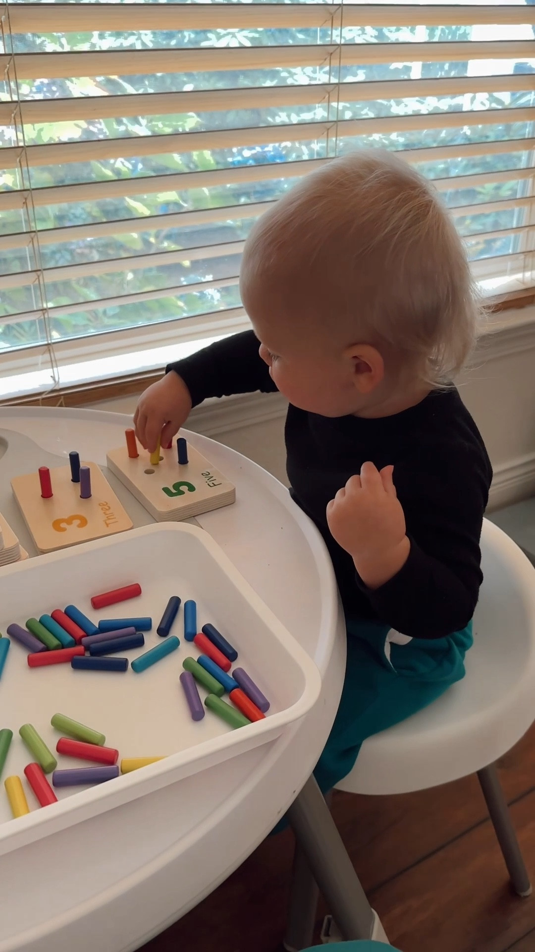 Toddler Montessori Wooden Counting Numbers Pegboard Activity!
Both my 15 month old & my 4 year old love this


Montessori activity, toddler activity, educational toddler activity, learning to count, number recognition, preschool activity, Montessori preschool activity, hand eye coordination activity 

#LTKBaby #LTKKids #LTKFamily